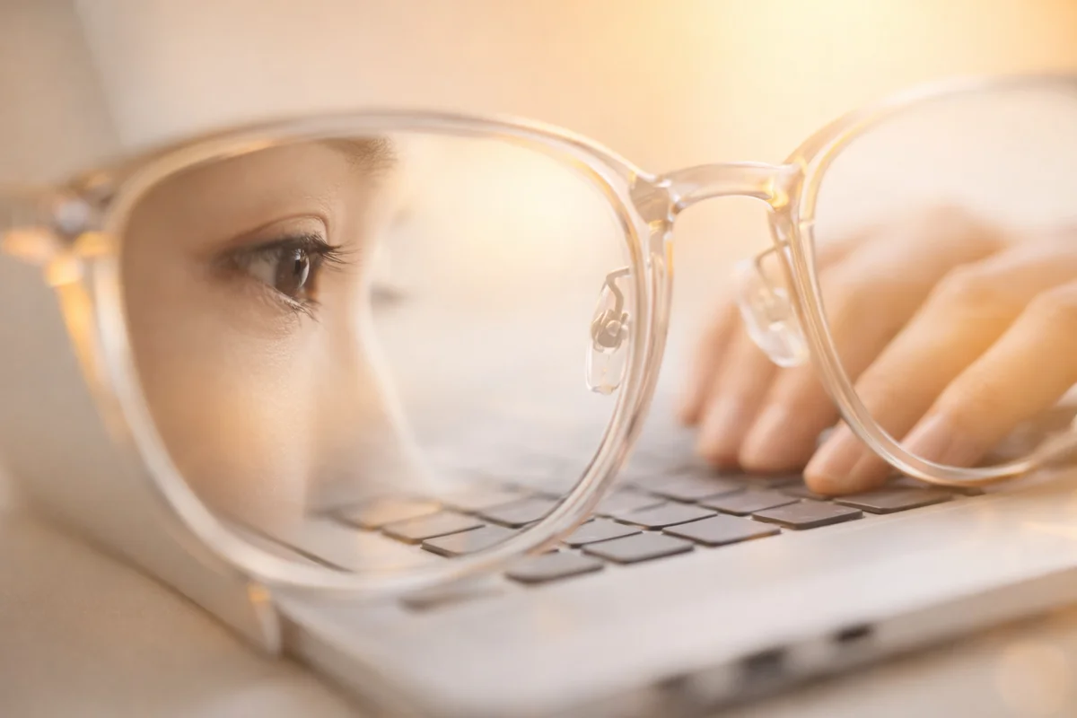 ルテイン配合ブルーライトカットレンズ